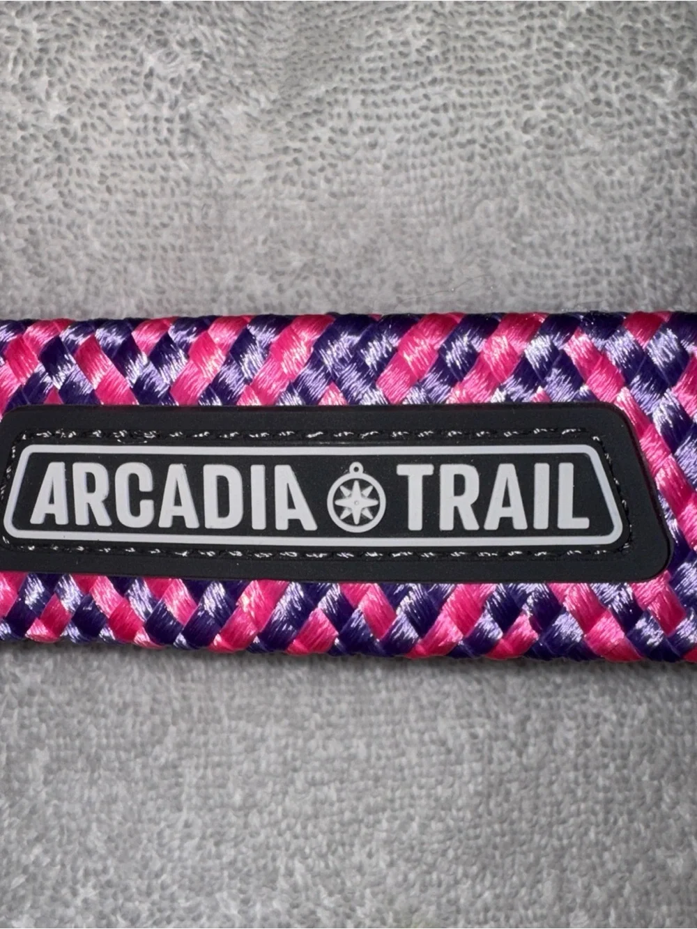 Arcadia Trail Pink and Purple Paracord Dog Collar